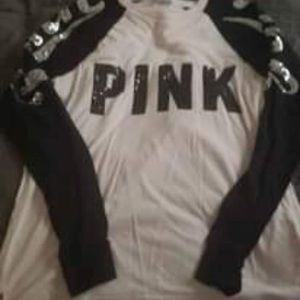 VS Pink baseball Tee